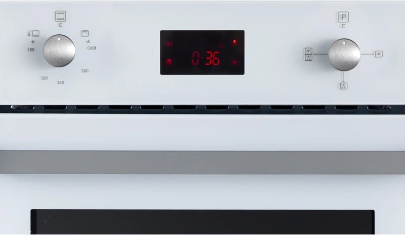 Духовой шкаф Газовый MBS DG-602WH стекло белое/черный  