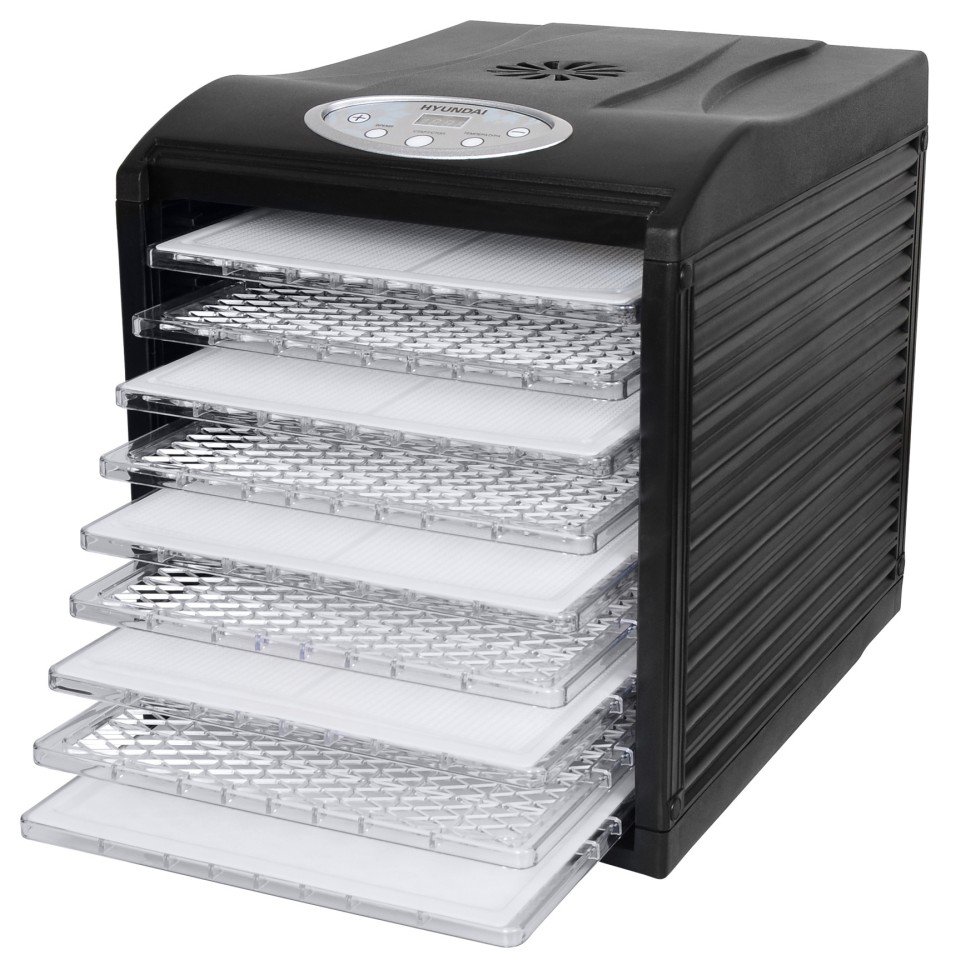 Сушка для фруктов и овощей Hyundai HYFD-1802 27под. 700Вт черный  