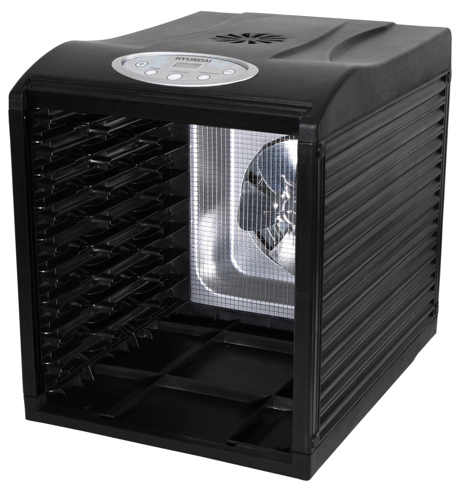 Сушка для фруктов и овощей Hyundai HYFD-1802 27под. 700Вт черный  