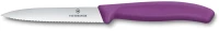 Нож кухонный Victorinox Swiss Classic (6.7735.C1) для чистки овощей и фруктов лезв.100мм серрейт. заточка пурпурный