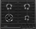 Газовая варочная поверхность Gefest ПВГ 1214-01 К2 черный матовый  