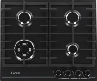 Газовая варочная поверхность Gefest ПВГ 1214-01 К2 черный матовый