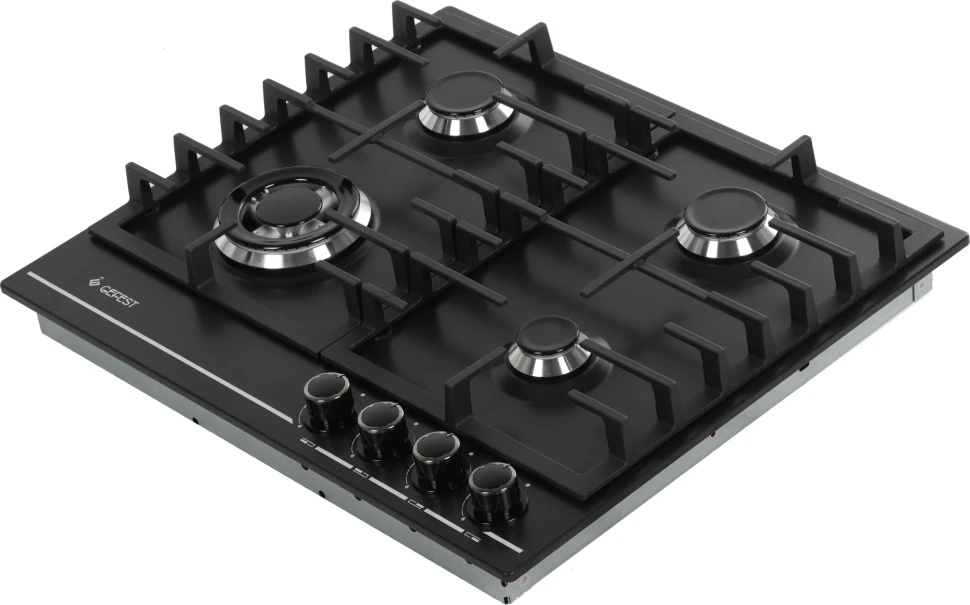 Газовая варочная поверхность Gefest ПВГ 1214-01 К2 черный матовый  