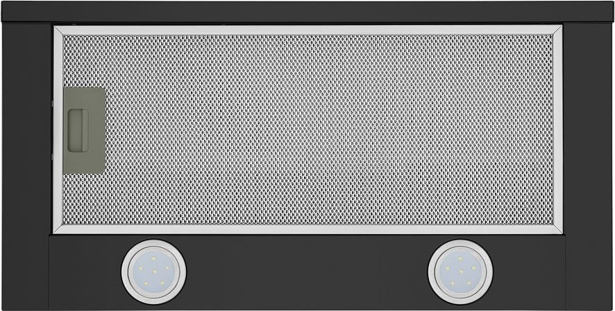 Вытяжка встраиваемая Maunfeld VS Light 50 черный управление: кулисные переключатели (1 мотор)