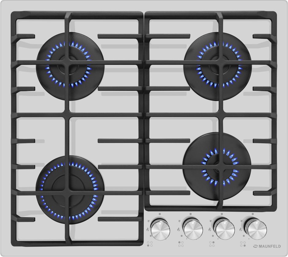 Газовая варочная поверхность Maunfeld EGHG.64.6CW/G белый  
