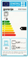 Духовой шкаф Электрический Gorenje BOS6737E06WG белый/нержавеющая сталь