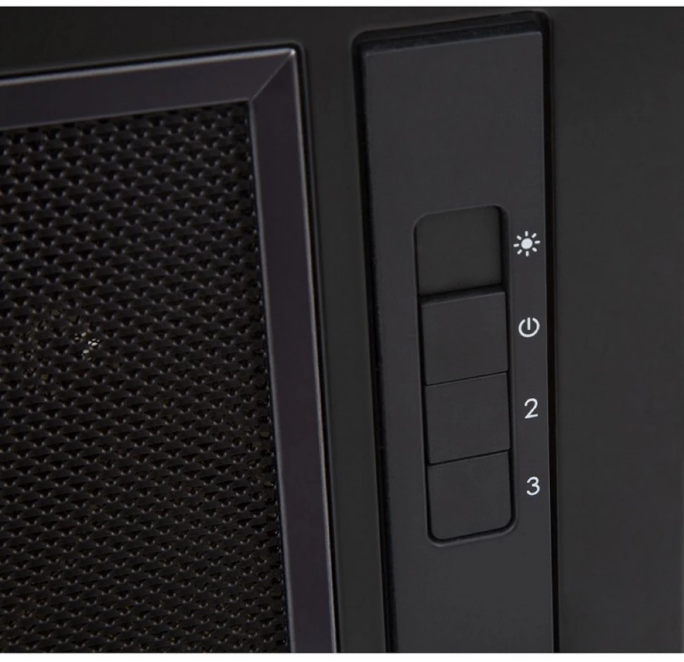 Вытяжка встраиваемая Elica Era C BL/A/72 черный управление: кнопочное (1 мотор)  