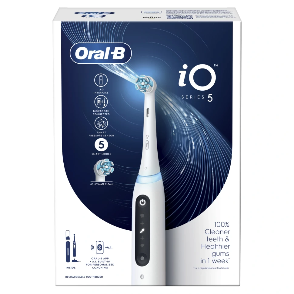 Зубная щетка электрическая Oral-B iO Series 5 iOG5.1A6.1WT белый  