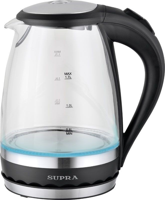 Чайник электрический Supra KES-2003N 2л. 1500Вт черный корпус: нерж.сталь (10134)  