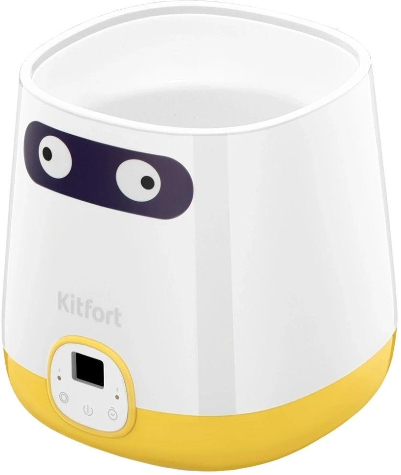 Йогуртница Kitfort КТ-6407 20Вт 1б. 1000мл упр.:электрон. желтый/белый