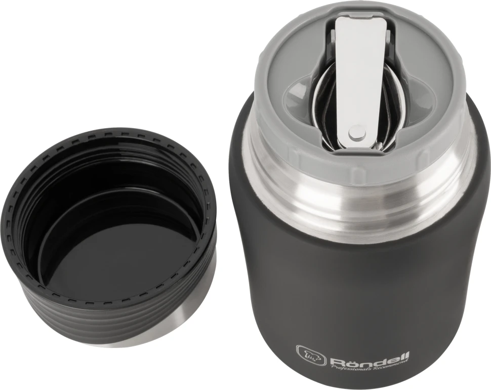 Термос для еды Rondell Walzer RDS-1303 0.7л. черный картонная коробка