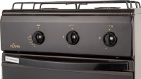 Плита Газовая Flama CG 3202 B коричневый (без крышки) реш.сталь