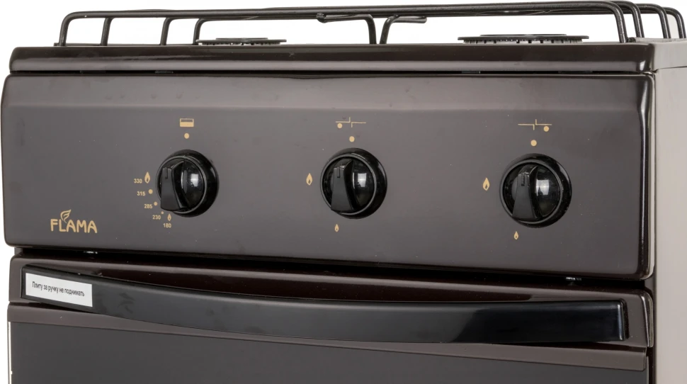 Плита Газовая Flama CG 3202 B коричневый (без крышки) реш.сталь