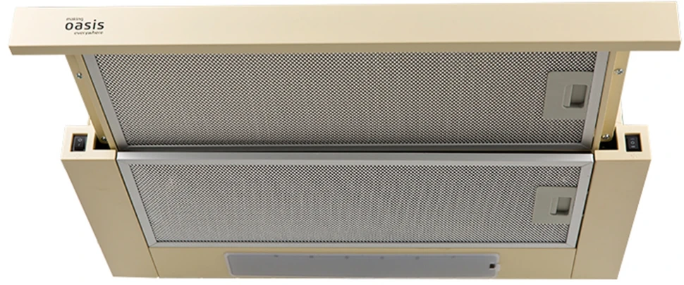 Вытяжка встраиваемая Oasis UV-60I (F) бежевый управление: кнопочное (1 мотор)  
