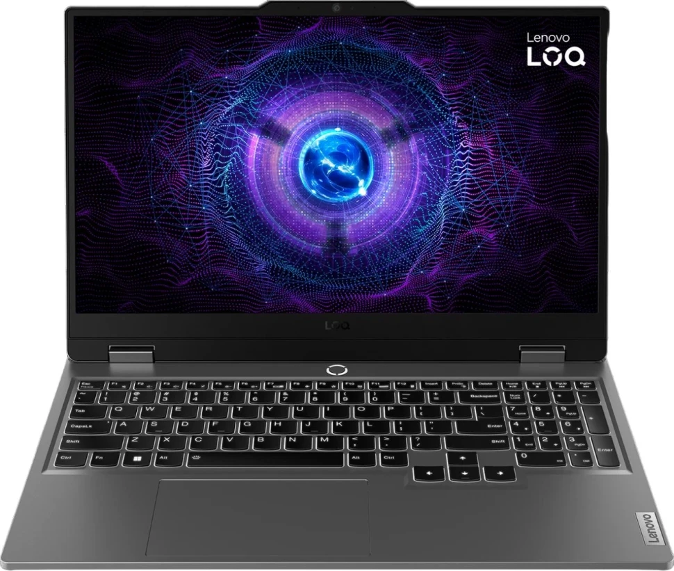 Ноутбук Lenovo LOQ 15IRX9 Core i7 13650HX 16Gb SSD512Gb NVIDIA GeForce RTX4050 6Gb 15.6" IPS FHD (1920x1080) без ОС grey WiFi BT Cam (83DV01CTSA)  
