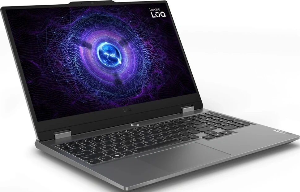 Ноутбук Lenovo LOQ 15IRX9 Core i7 13650HX 16Gb SSD512Gb NVIDIA GeForce RTX4050 6Gb 15.6" IPS FHD (1920x1080) без ОС grey WiFi BT Cam (83DV01CTSA)  