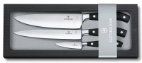 Набор ножей кухон. Victorinox Grand Maitre Chefs 7.7243.3 (7.7243.3) компл.:3предм. черный подар.коробка