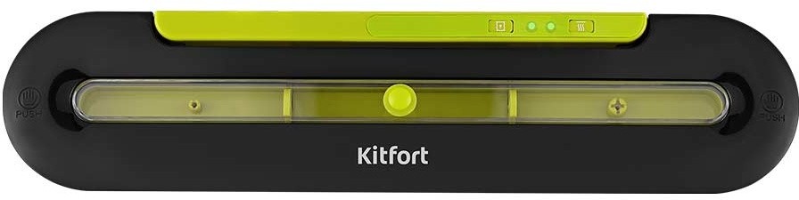 Вакуумный упаковщик Kitfort КТ-1522-2 100Вт 6л/мин 0.6Бар шир.пак.:28см черный/салатовый