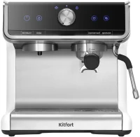 Кофеварка рожковая Kitfort КТ-7170 2900Вт серебристый/черный