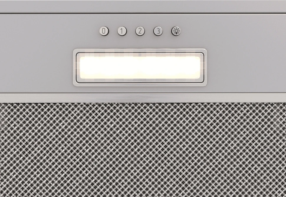 Вытяжка встраиваемая Elikor Cube Basic 60П-500-К3Д хром управление: кнопочное (1 мотор)  