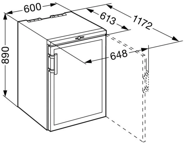 Винный шкаф Liebherr WKb 1812 Vinothek 1-нокамерн. черный