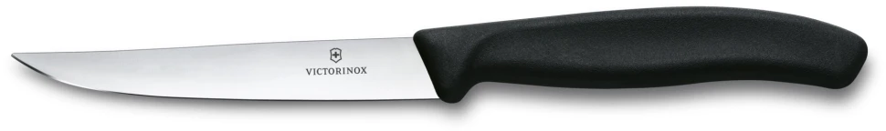 Нож кухонный Victorinox Swiss Classic (6.7203) стальной для стейка лезв.110мм прямая заточка черный