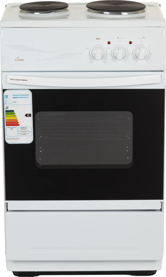 Плита Электрическая Flama CE 3201 W белый эмаль