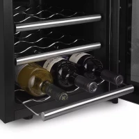 Винный шкаф Kitfort КТ-2407 2-хкамерн. черный мат.