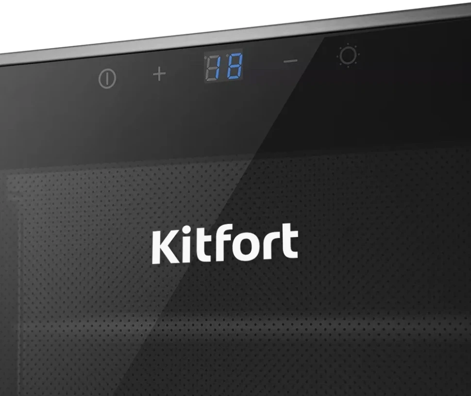 Винный шкаф Kitfort КТ-2407 2-хкамерн. черный мат.