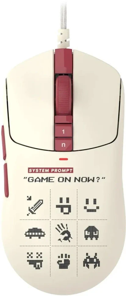 Мышь A4Tech Bloody R72 Ultra Duo белый/красный оптическая 20000dpi беспров. USB/USB-C 7but (R72 ULTRA DUO PIXELS RED)  