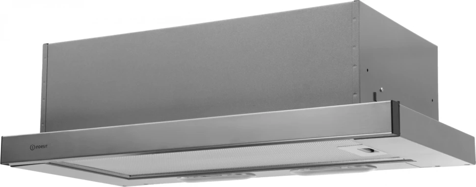 Вытяжка встраиваемая Indesit INT 62HR X нержавеющая сталь управление: кнопочное (1 мотор)  