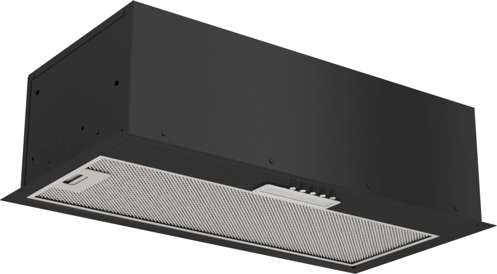 Вытяжка встраиваемая Elikor Cube Basic 60П-500-К3Д черный управление: кнопочное (1 мотор)  
