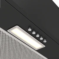 Вытяжка встраиваемая Elikor Cube Basic 60П-500-К3Д черный управление: кнопочное (1 мотор)