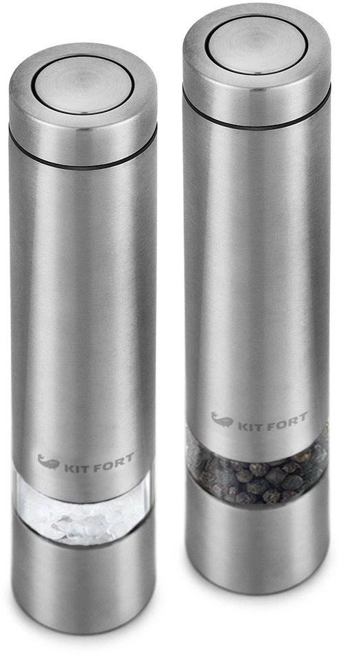 Перечница электрическая Kitfort KT-2028 серебристый  