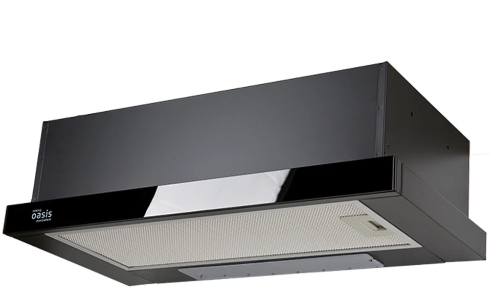 Вытяжка встраиваемая Oasis UV-60G (F) черный управление: кнопочное (1 мотор)  