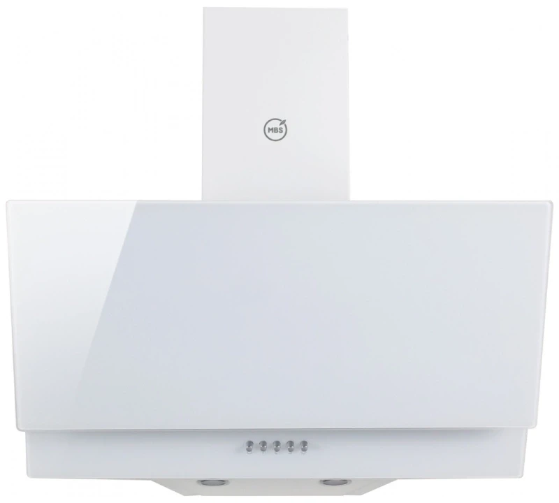 Вытяжка каминная MBS Meryta 160 Glass White белый стекло управление: кнопочное (1 мотор)