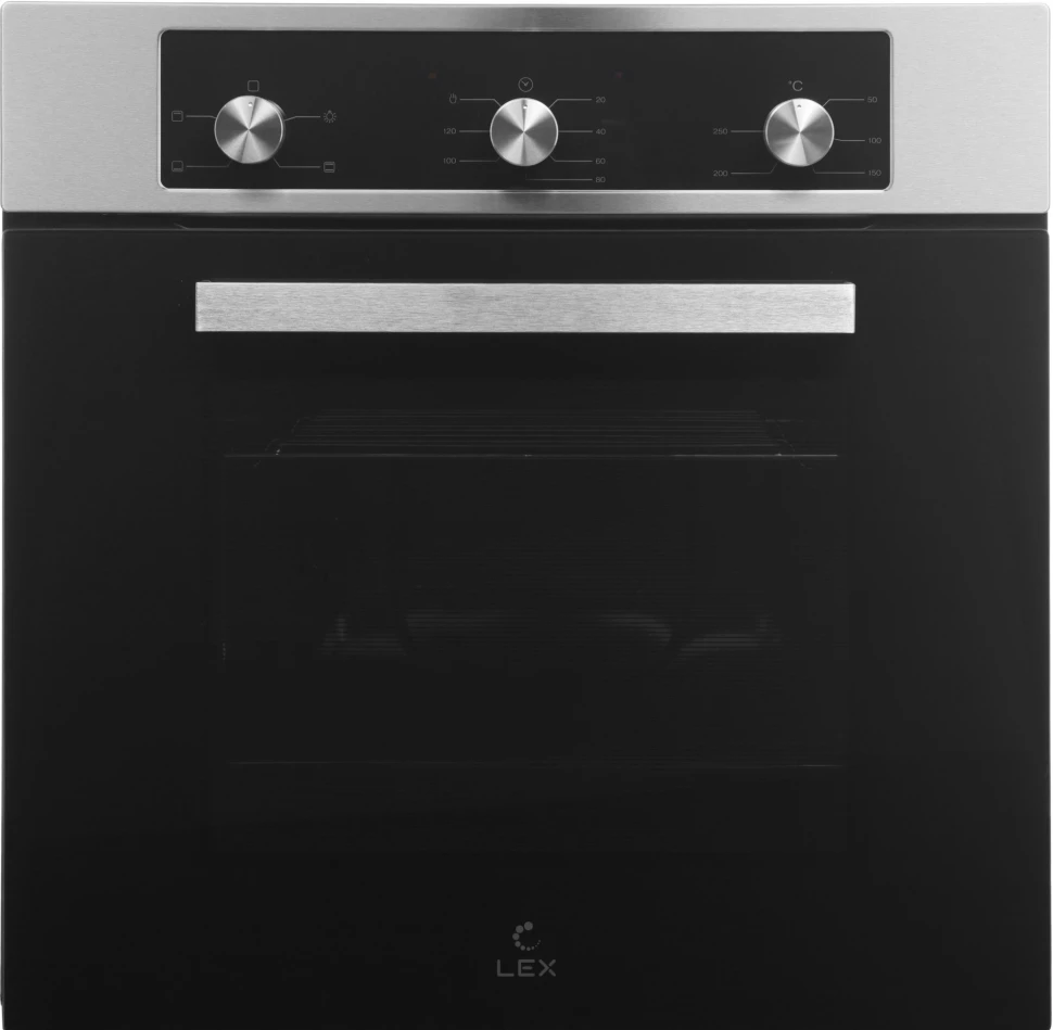 Духовой шкаф Электрический Lex EDM 042 IX нержавеющая сталь/черный