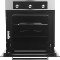 Духовой шкаф Электрический Lex EDM 042 IX нержавеющая сталь/черный