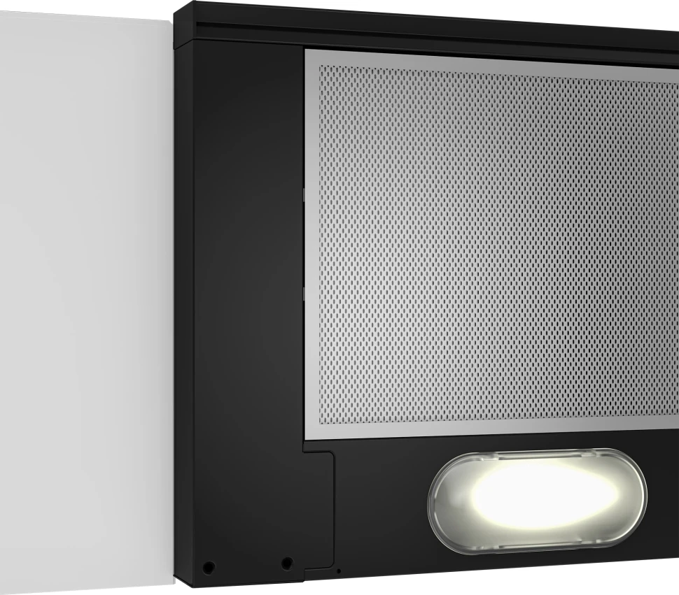 Вытяжка встраиваемая Indesit INT 62HR BL черный управление: кнопочное (1 мотор)  