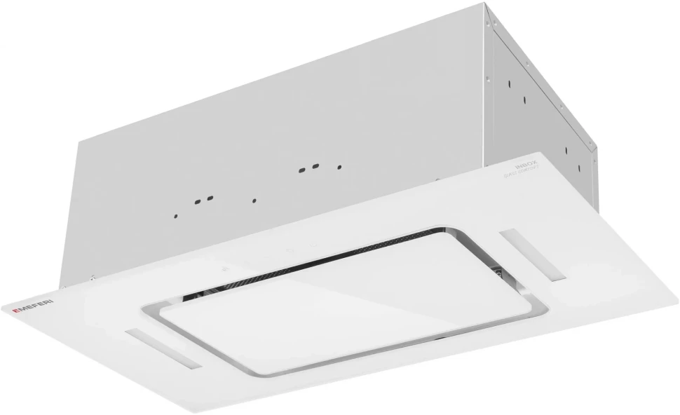 Вытяжка встраиваемая Meferi Inbox glass comfort 60wh белый управление: сенсорное (1 мотор)  