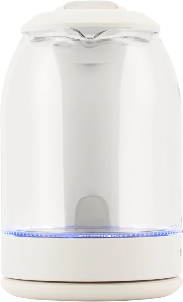 Чайник электрический Starwind SKG1056 1.8л. 2000Вт белый/прозрачный корпус: стекло  