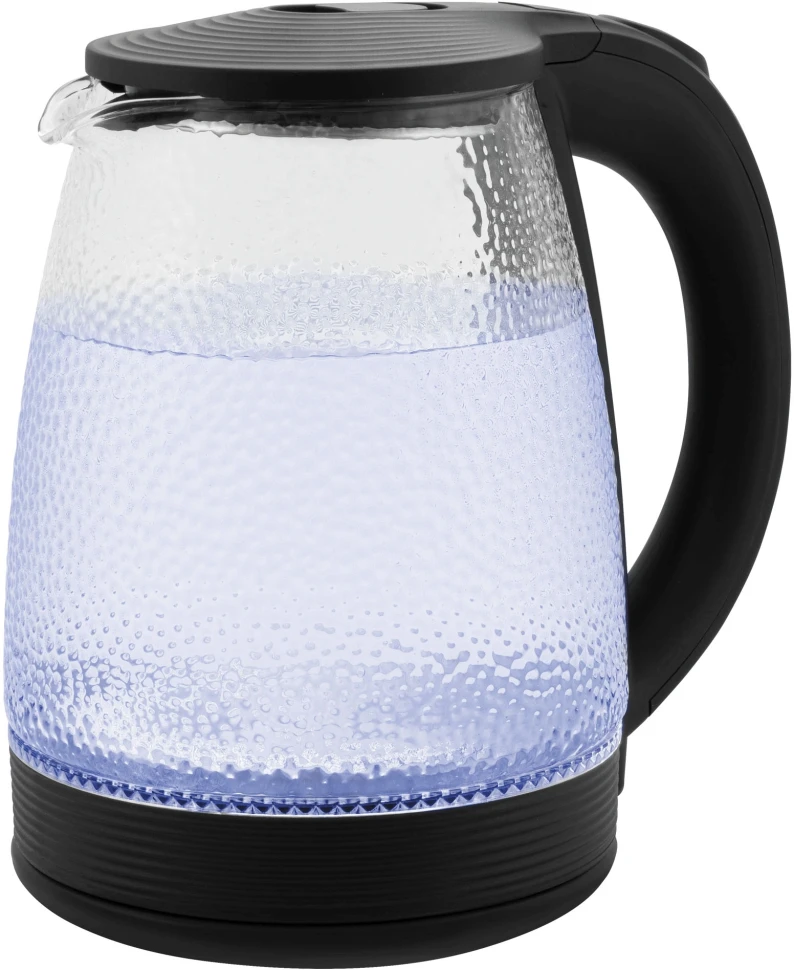 Чайник электрический Vitek VT-7003 1.7л. 2200Вт черный корпус: стекло  