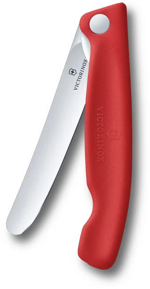 Нож кухонный Victorinox Swiss Classic 6.7801.FC1 стальной столовый лезв.110мм прямая заточка красный карт.коробка  