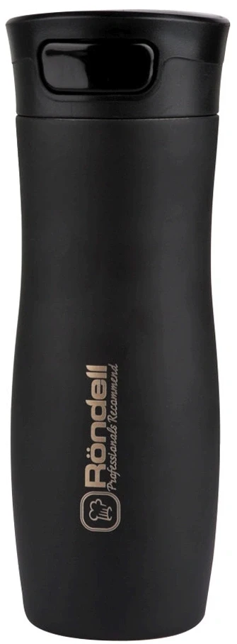 Термокружка для напитков Rondell Tezoro RDS-836 0.4л. черный картонная коробка  