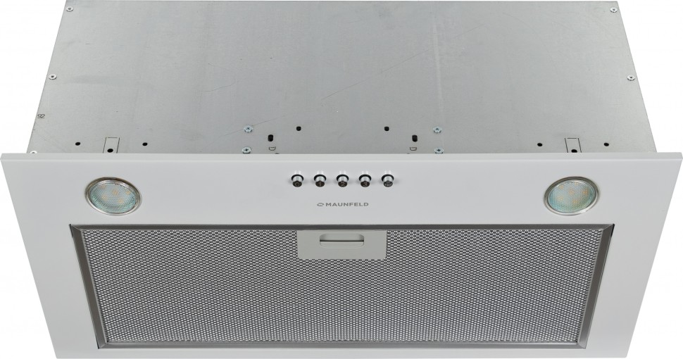 Вытяжка встраиваемая Maunfeld Crosby Power 60 белый управление: кнопочное (1 мотор)  