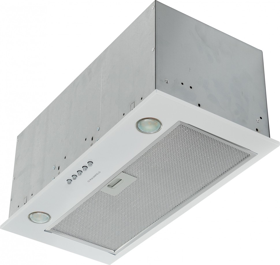 Вытяжка встраиваемая Maunfeld Crosby Power 60 белый управление: кнопочное (1 мотор)  