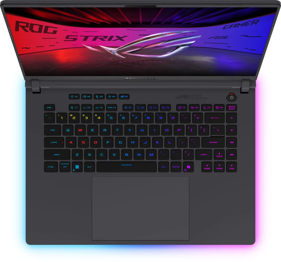 Ноутбук Asus ROG Strix G16 G615LR-S5162 Core Ultra 7 255HX 16Gb SSD1Tb NVIDIA GeForce RTX5070Ti 12Gb 16" IPS WQXGA (2560x1600) без ОС grey WiFi BT Cam (90NR0LR1-M00670)  