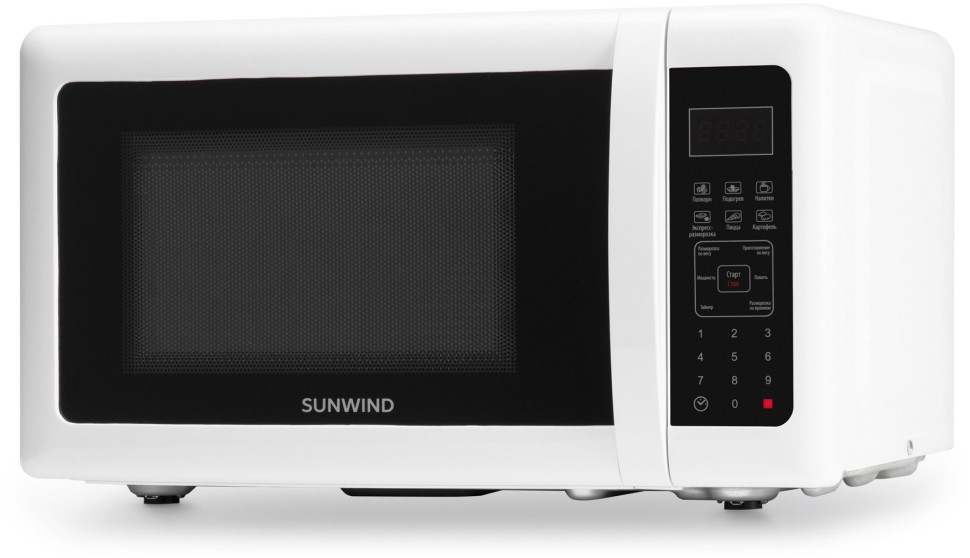 Микроволновая Печь SunWind SUN-MW005 20л. 700Вт белый/черный  