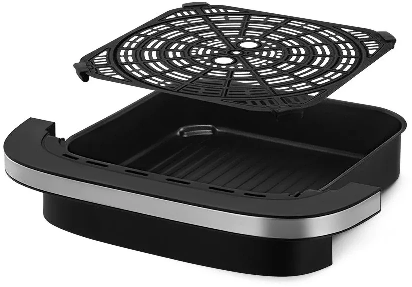 Аэрогриль Kitfort КТ-2289 4л 2200Вт черный/серебристый