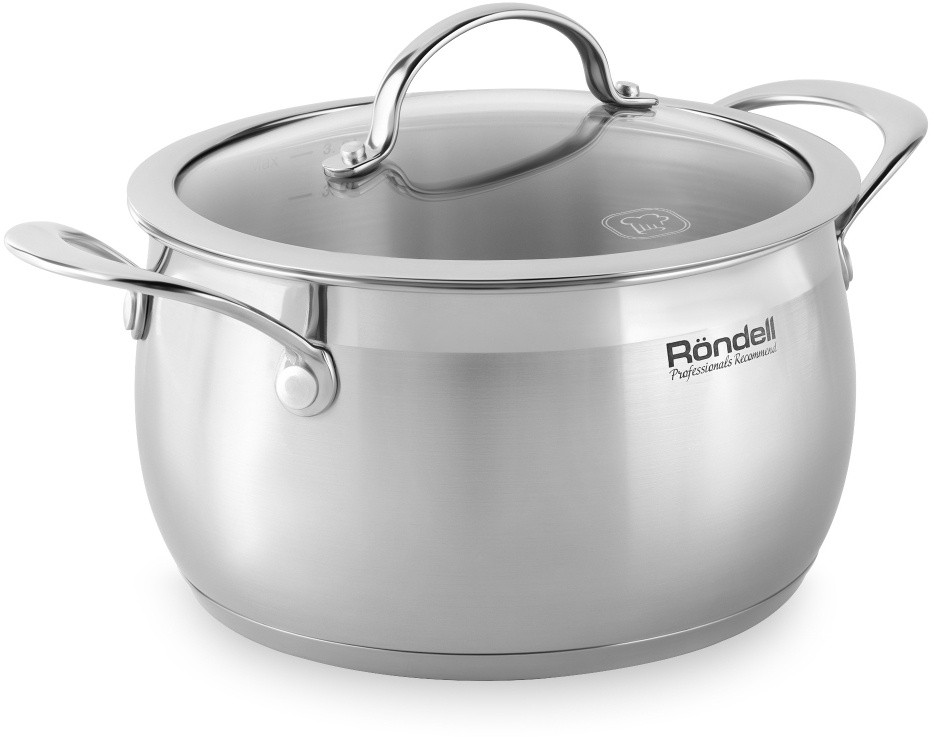 Кастрюля Rondell Admiring RDS-725 3.8л. d=20см (с крышкой) стальной